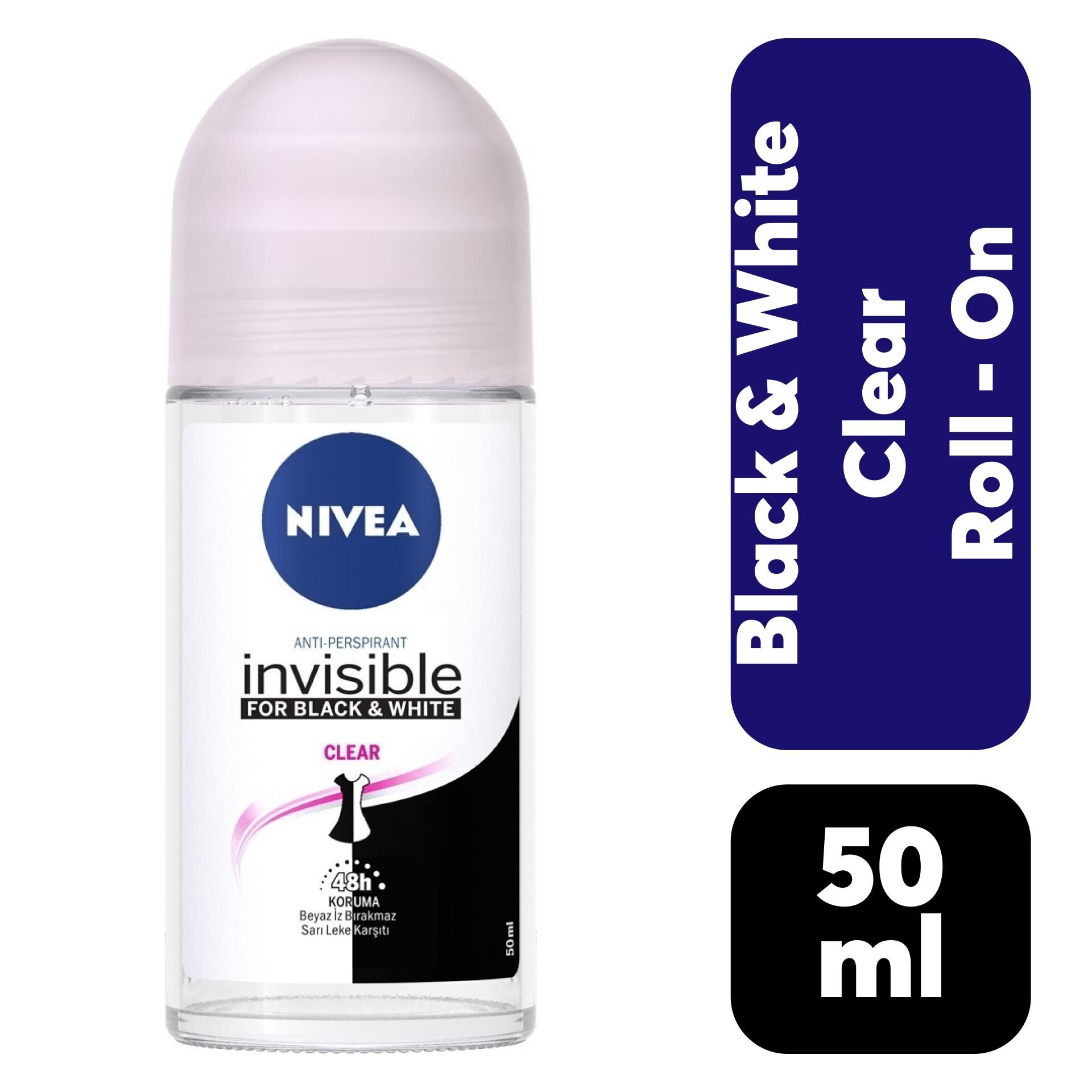 Nivea Roll-on Kadın 50 ml B&W Clear