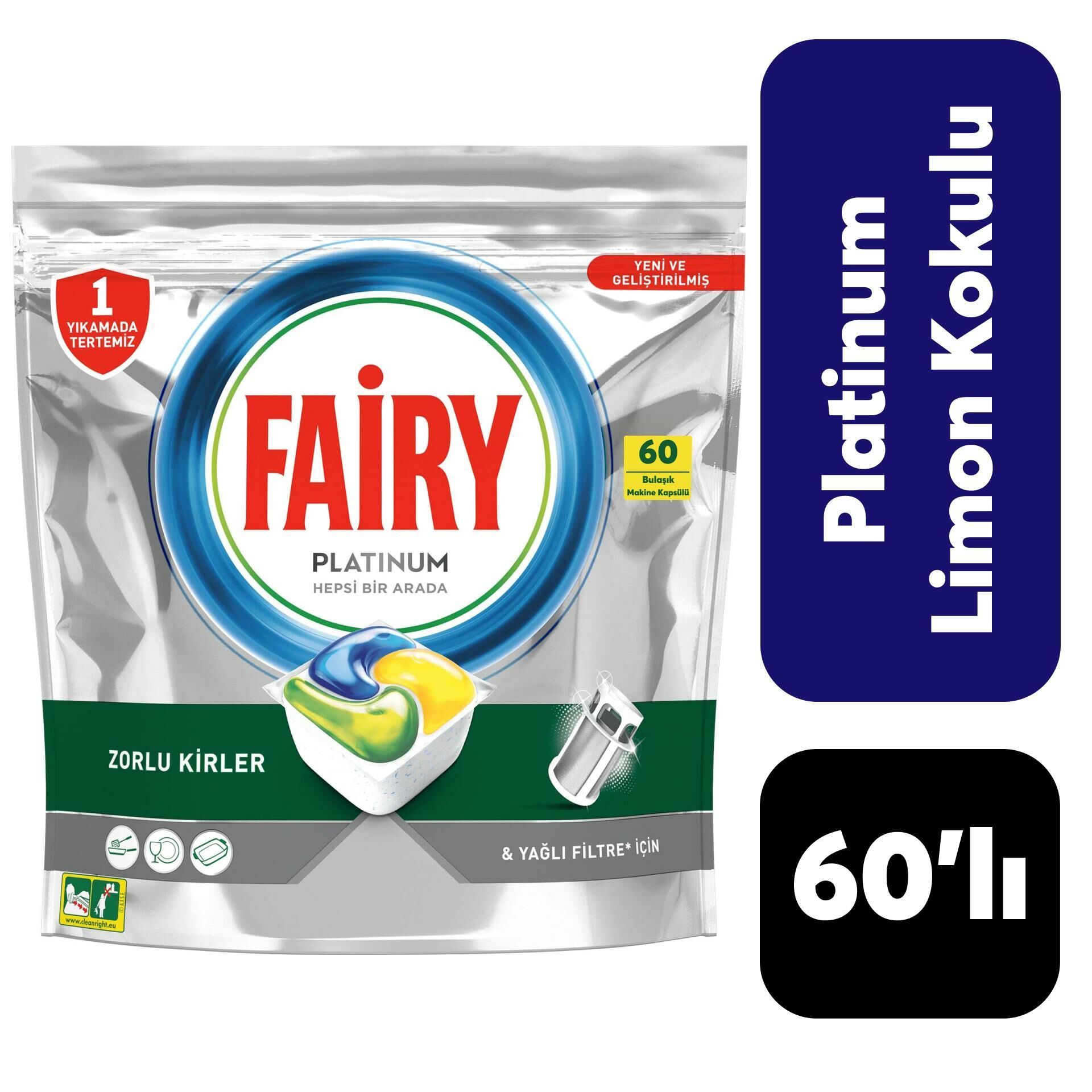 Fairy Platinum 60'lı Limon Kokulu