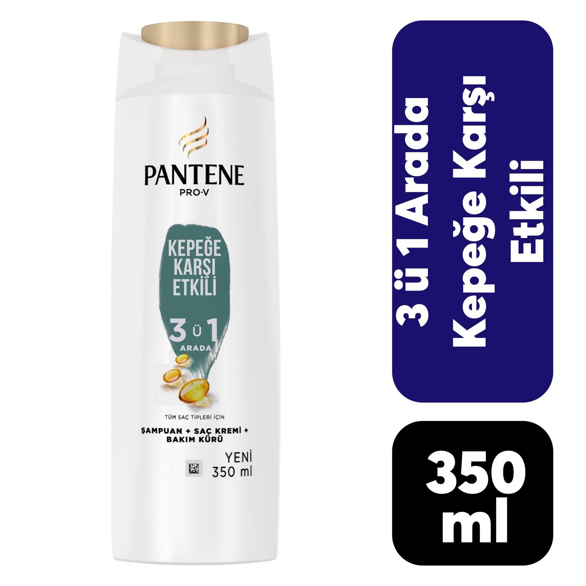 Pantene Şampuan 350 ml 3-1 Kepeğe Karşı Etkili