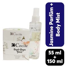 Kofre Cecile Parfüm 55 ml + Body Mist 150 ml Jasmine