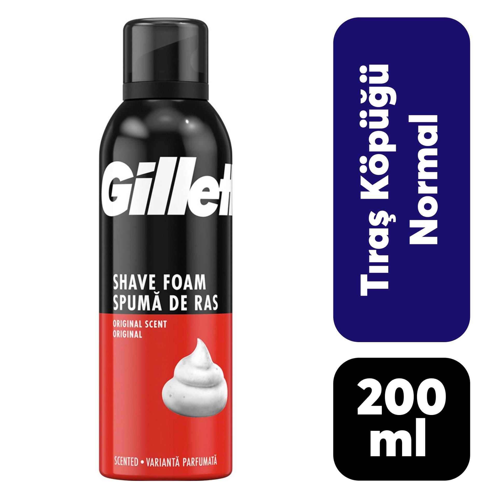Gillette Tıraş Köpüğü 200 ml Normal