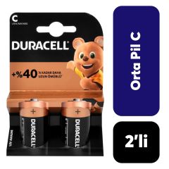 Duracell C Orta Pil 2'li