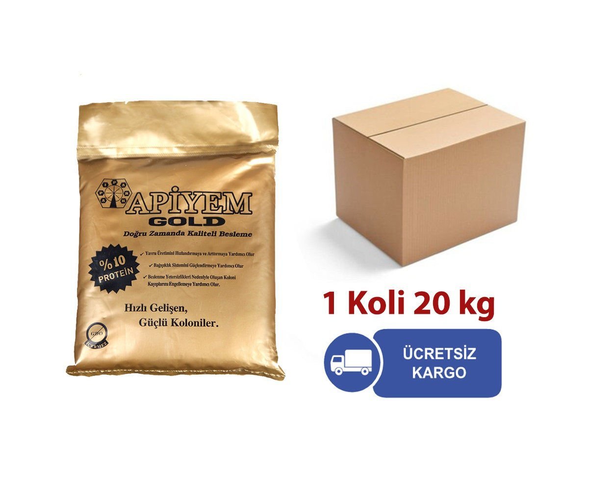 ApiyemGold Proteinli Arı Keki %10 20 KG