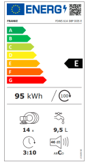 Franke FDWS 614 D8P DOS E 8 Programlı Ankastre Bulaşık Makinesi