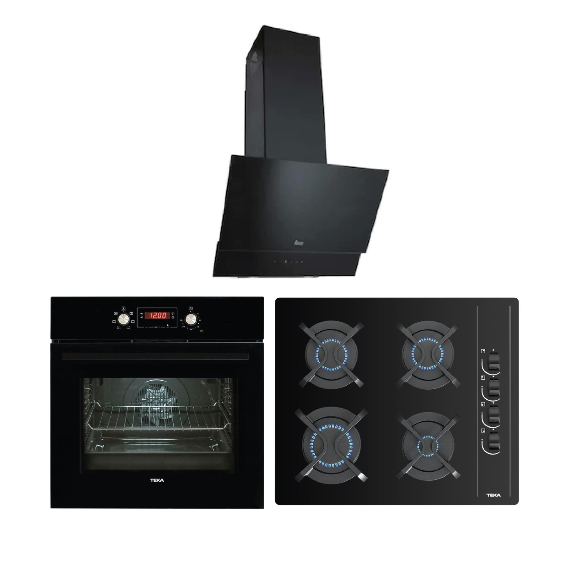 Teka Chef 7 (HAK 627 BK Fırın - GBC 64002 KBC BK Ocak - TVT 60.1 Black Davlumbaz)