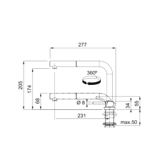 Franke Active Window Doccia Mutfak Bataryası