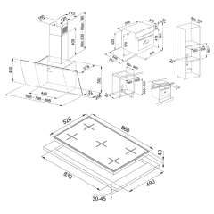 Franke Ankastre Cam Set (FPJ 915 WH A Davlumbaz - FHNS 905 WH Ocak - FSL 86 WH Fırın)