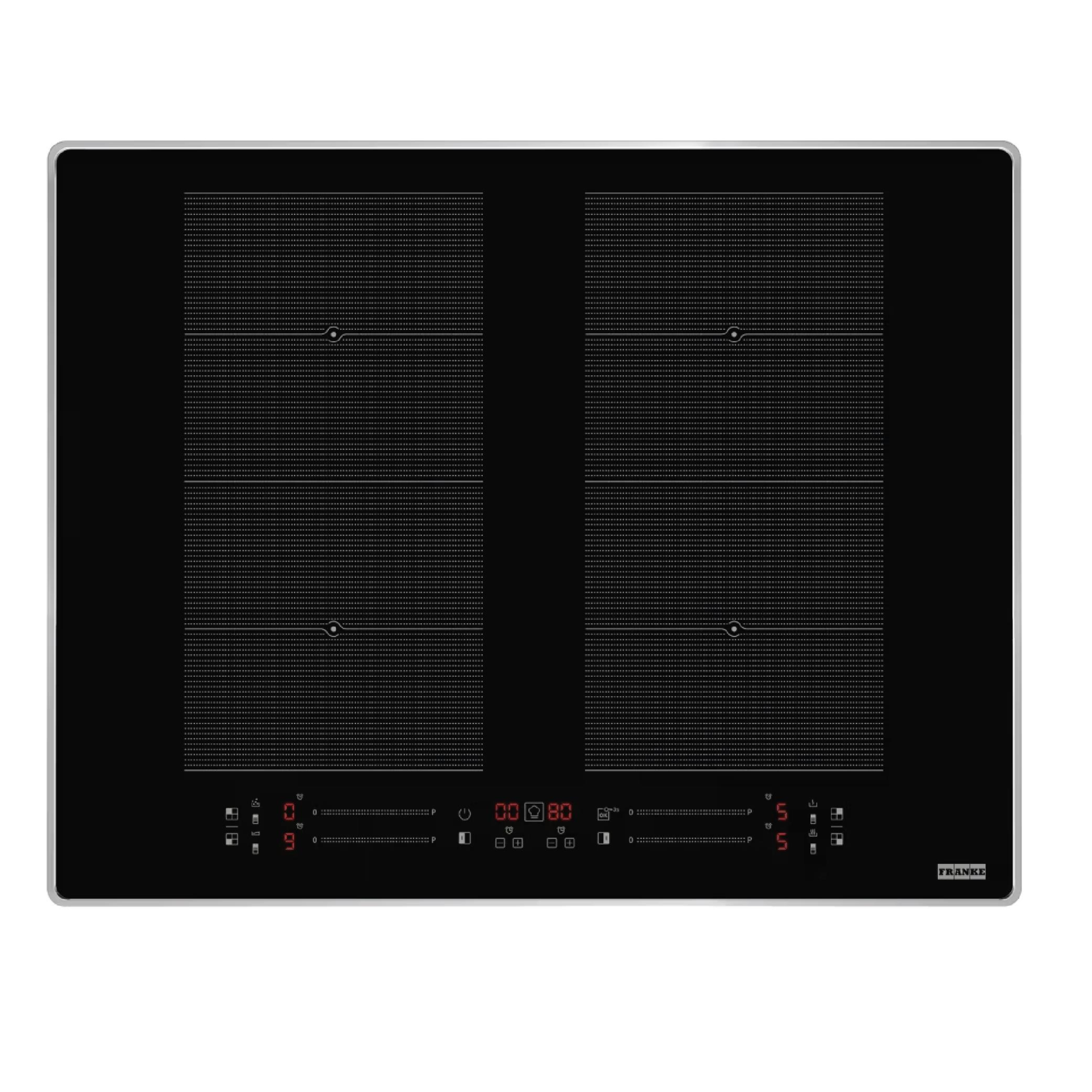 Franke Maris FMA 654 I F BK XS - İndüksiyonlu Ocak - 4 Gözlü 65 cm - Siyah Cam / İnox - Dokunmatik Panel