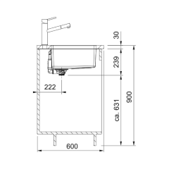 Franke Maris MRX 110-55 Tezgah Altı Çelik Eviye