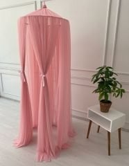 Toz Pembe Tül Cibinlik