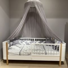 Roma Oval MDF Karyola, Meşe
