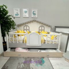 Nora Grey Aydınlatmalı Montessori Karyola