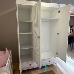 Zenia 3 Kapılı Dolap, Gri