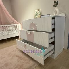 Myra & Roma Kitaplıklı Çocuk Odası, Pembe