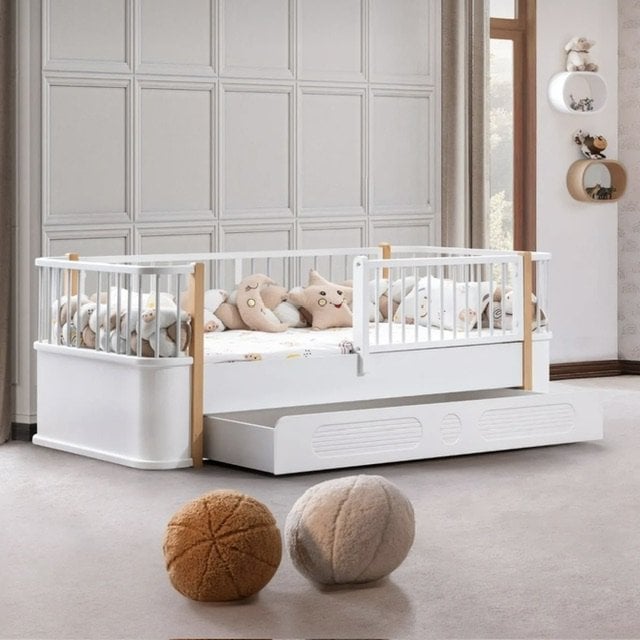 Soho Yavrulu Oval Karyola, Meşe