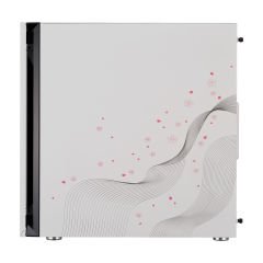 Silencio S400 Sakura TG 1x120mm ARGB Fanlı Beyaz Micro ATX Kasa