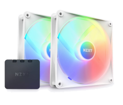 NZXT F140 RGB Core White 2x140 mm Beyaz Kasa Fanı