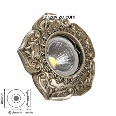 Tarzavize TR3016 Sıva Altı Dekoratif Porselen Led Spot Armatür Beyaz-Günışığı Işık