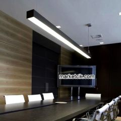 Tarzavize 2 metre 64 Watt Beyaz Işık Linear Led Aydınlatma, Mimari Led Aydınlatma Tavana Sıfır Montaj - Beyaz Kasa