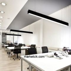 Tarzavize 2 metre 64 Watt Beyaz Işık Linear Led Aydınlatma, Mimari Led Aydınlatma Tavana Sıfır Montaj - Beyaz Kasa