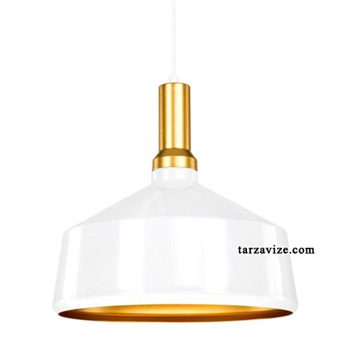 Cata CT-8205 Beyaz Tekli Retro Modern Tarz Avize