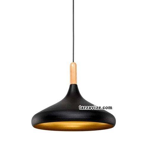 Cata CT-8219 Dekoratif Siyah Tekli Retro Modern Sarkıt Tarz Avize