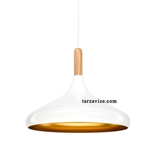 Cata CT-8222 Beyaz Tekli Retro Modern Tarz Avize