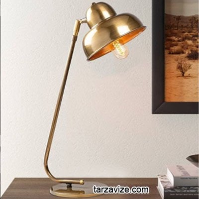 Tarzavize Dekoratif Eskitme Retro Masa Lambası