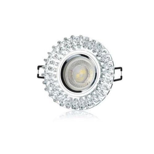 Cata CT-6569 Menekşe Sıva Altı Dekoratif Kristal Cam Led Spot Armatür Beyaz-Günışığı Işık