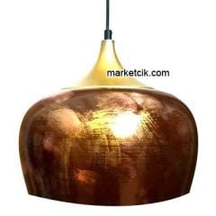 Cata CT-8268 Dekoratif Bakır Tekli Retro Modern Sarkıt Tarz Avize