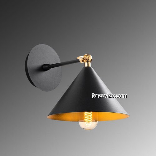 Tarz Avize Dekoratif Siyah Retro Modern Tarz Duvar Aplik