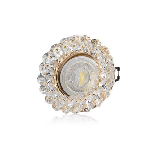 Cata CT-6596 Papatya Sıva Altı Dekoratif Kristal Cam Led Spot Armatür Beyaz-Günışığı Işık
