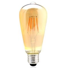 Edison Dekoratif 4 Watt Dim Edilir Led Armut Ampul, ST64 Dimli Led Ampul