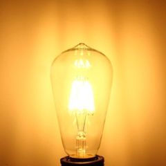 Edison Dekoratif 4 Watt Dim Edilir Led Armut Ampul, ST64 Dimli Led Ampul