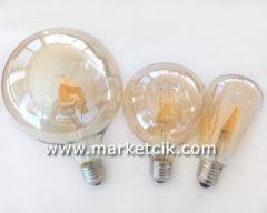 Edison Dekoratif 4 Watt Dim Edilir Led Armut Ampul, ST64 Dimli Led Ampul