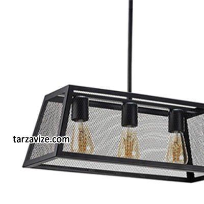 Cata CT-8313 Izgaralı Dekoratif Siyah Tekli Retro Modern Tarz Avize
