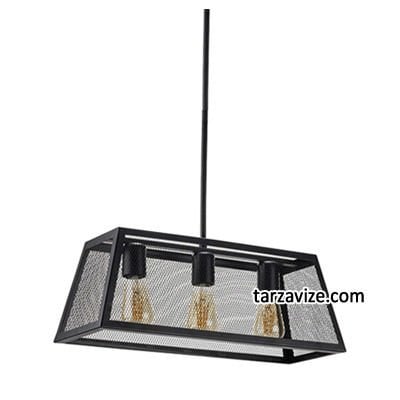 Cata CT-8313 Izgaralı Dekoratif Siyah Tekli Retro Modern Tarz Avize