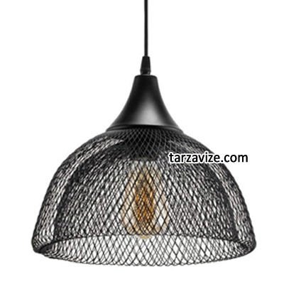 Cata CT-8310 Izgaralı Dekoratif Siyah Tekli Retro Modern Tarz Avize
