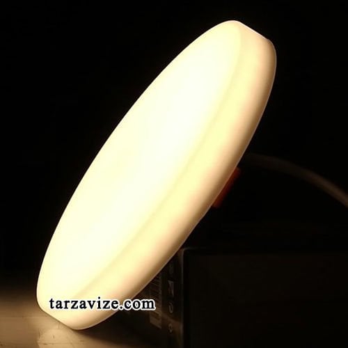 Cata CT-5663 35 Watt Sıva Altı Yuvarlak Çerçevesiz Led Panel Armatür Günışığı-Beyaz Işık Ayarlanabilir Montajlı