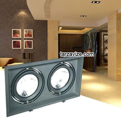 Cata CT-5504 2x15 Watt Sıva Altı Siyah İkili Led Spot Armatür Günışığı Işık