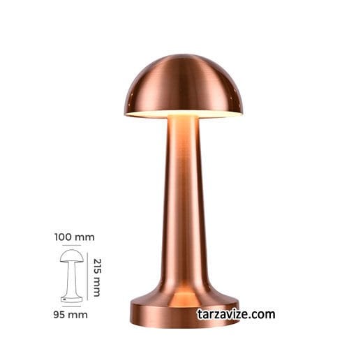Tarzavize Mantar Model Şarjlı Dimmerli Led Masa Lambası 3 Renk Işıklı