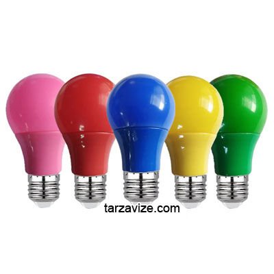 Marketcik Renkli Led Ampul Yeşil 10 Watt E27 Duy