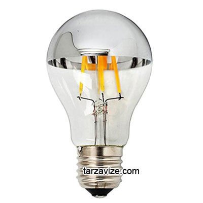 Marketcik Dekoratif 4 Watt E27 Duy Led Krom Aynalı Ampul