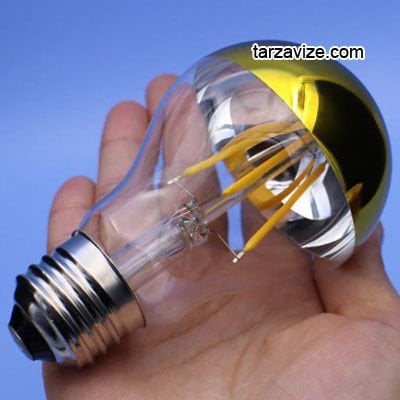 Marketcik Dekoratif 4 Watt E27 Duy Led Sarı Aynalı Ampul