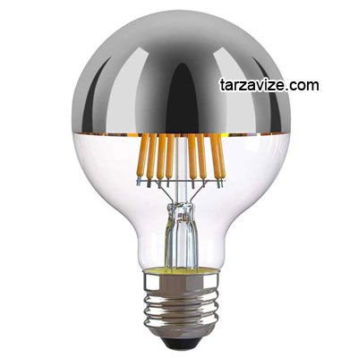 Marketcik Dekoratif 4 Watt G95 Glop E27 Duy Led Krom Aynalı Ampul