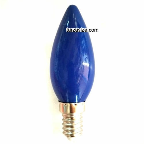 1 Watt Mavi Mum Avize Led Ampul E14 Duy