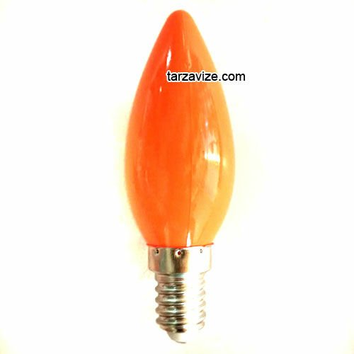 1 Watt Turuncu Mum Avize Led Ampul E14 Duy