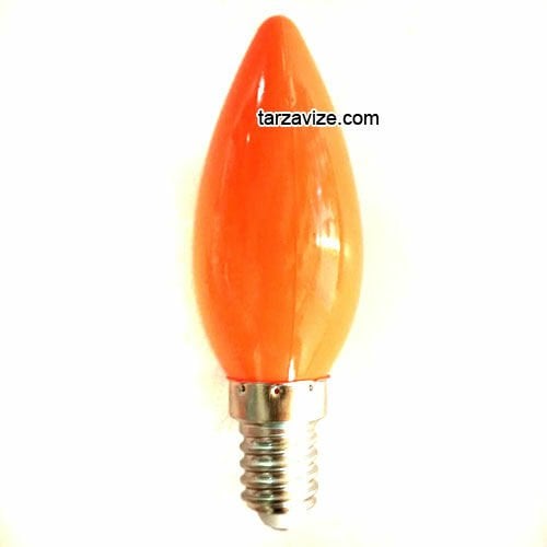 1 Watt Turuncu Mum Avize Led Ampul E14 Duy