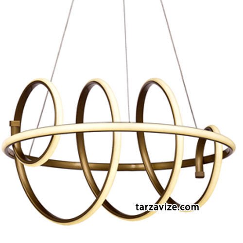 Tarz Avize Yay Sarkıt Led Avize 3 Renk Işık 120 Watt TRZ-130