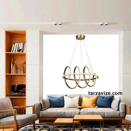 Tarz Avize Yay Sarkıt Led Avize 3 Renk Işık 120 Watt TRZ-130